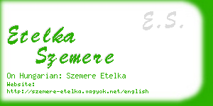 etelka szemere business card